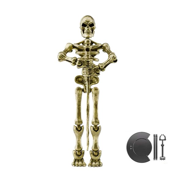Skeleton Action Figure,Halloween Movable Plastic Multi-Jointed Skeleton Decoration for Collectors Desktop Decorations