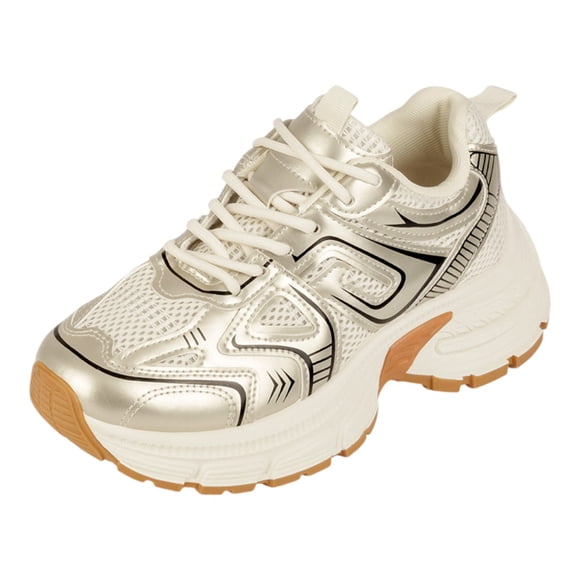 Tenis tipo deportivo Exterior Textil Color Dorado Para Mujer De RBCOLLECTION