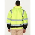 thumbnail image 4 of Hawx Work Gear Men's High-Visibility Bomber Work Jacket Yellow, 4 of 5