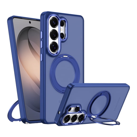 Magnetic for Samsung Galaxy S26 Ultra Case with 360° Spin Stand,[Compatible with MagSafe][Military Drop Protection] Shockproof Phone Cover for Galaxy S26 Ultra with Kickstand