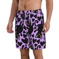 thumbnail image 2 of Balery Cartoon Black Cats Traje de Baño Estilo Hawaiano para Hombre, Shorts de Secado Rápido con Bolsillos-3X-Large, 2 of 6