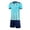 Sky Blue, variant on Unisex Youth Boys Soccer Set Athletic Team Uniform Quick Dry T-Shirt and Shorts Sports Tracksuit 3-4 Years