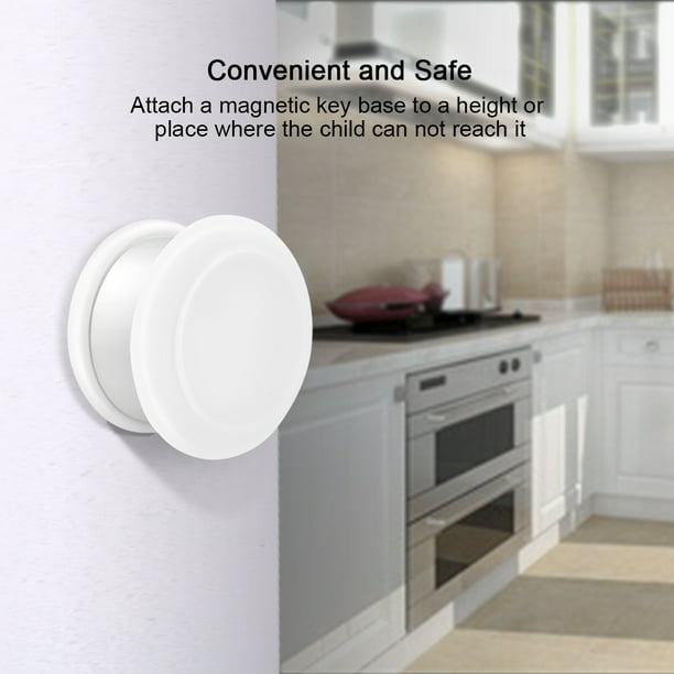 Fosa Magnetic Cabinet Lock, Lock Your Kitchen Cabinets White