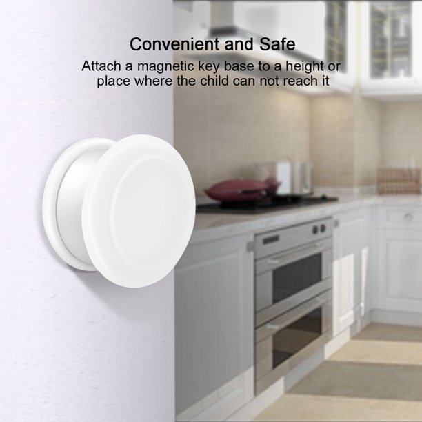 Fosa Magnetic Cabinet Lock Set Cupboard Drawer Locking System No Drilling 16 Locks 3 Key Com Fosa Magnetic Cabinet Lock, Lock Your Kitchen Cabinets White