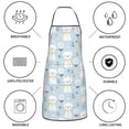 thumbnail image 6 of Pofeuu Cute Cat Print Aprons with Pockets, Cute Aprons for Kitchen, Cooking, Server, Barber, Chef Apron, 6 of 7