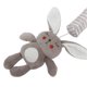 thumbnail image 4 of Stroller Rattle Hanging Toy Cute Animal Shape Soft Plush Squeaky Baby Hanging Toys for Stroller Bed Grey Rabbit and Carrot, 4 of 4