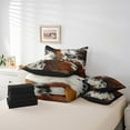 thumbnail image 5 of Manfei Cow Print 7-Piece Twin Bedding Sets,Highland Cattle Bedding Comforter Set,Animal Print Breathable Sheet Sets,Lightweight Abstract Room Decor,Reversible, 5 of 7