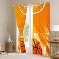 thumbnail image 3 of jejeloiu Basketball Sport Blackout Curtains Set of 2 (38x54 Each),Boys Ball Game Curtains and Drapes,Orange Flame Living Room Curtains For Teens,Super Cozy Room Decor, 3 of 6