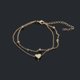 thumbnail image 4 of Tobilleras Pulsera de Acero con Encanto Tobillera Corazón Inoxidable, 4 of 8