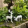 thumbnail image 6 of Lilixerw 2 PCS Christmas Deer Figurine,Modern Plastic Reindeer Set Decor for TV Cabinet,Tabletop,Xmas Home Decoration,Festival Party Supplies,4.33Inch White, 6 of 9
