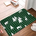 thumbnail image 4 of Goofa 16"x24" Inches Christmas tree green plaid Doormats for Outdoor Entrance - Non-Slip Welcome Mat, Heavy Duty Door Mats Outdoor, Spring Doormat, 4 of 9