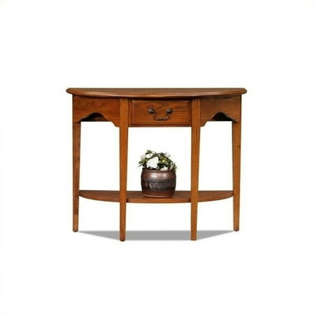 Bowery Hill Console Table in Medium Oak Finish
