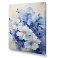 thumbnail image 2 of Designart "Blue And White Violet Minimalism" Violets Canvas Prints, 2 of 7