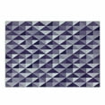 thumbnail image 1 of Abstract Cutting Board, Monochrome Style Triangles Forming Diagonal Squares, Decorative Tempered Glass Cutting and Serving Board, in 3 Sizes, by Ambesonne, 1 of 2