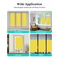 thumbnail image 6 of Window Privacy Film Yellow Morocco Stained Glass Window Film Decorative Sun Block Window Cover Geometric Leaf Diamond Lattice Abstract Window Clings Static Adhesive Sticker for Bathroom 17.7"x78.7", 6 of 7