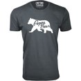 thumbnail image 1 of Men Poppa Bear Silhouette Dad T-Shirt, 1 of 2