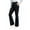 Black, variant on Womens Yoga Dress Pants Work Bootcut with 4 Pockets Business Leggings Stretch High Waisted Slacks Casual 30" Black L