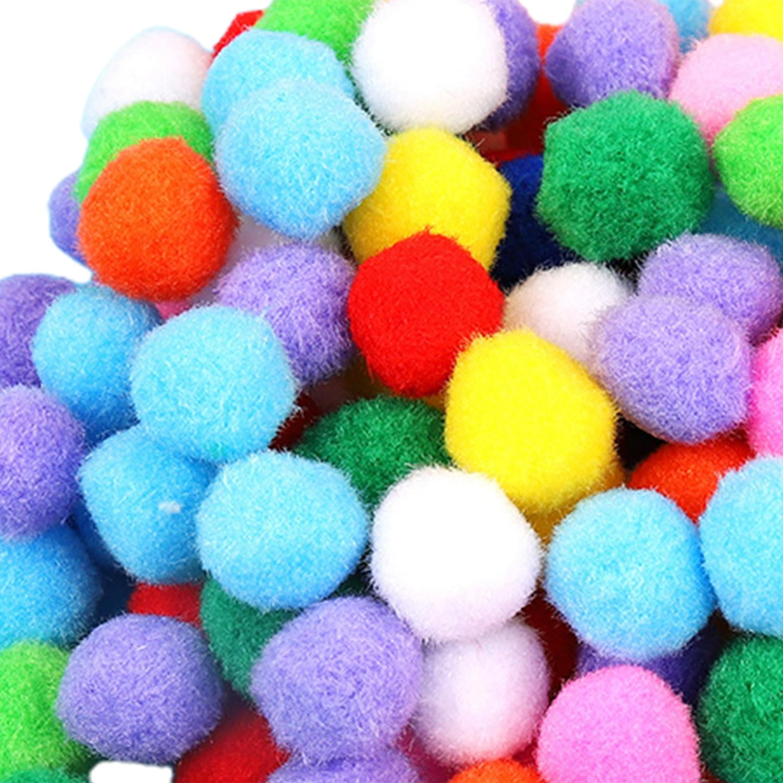 1000 Pcs Colorful Pom Poms Balls Fluffy Plush Balls Pom Pom Accessories for Kids Children DIY Creative Crafts, Size: 1.5X1.5CM