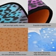 thumbnail image 2 of Coolnut Colorful Leopard Anti Fatigue Mats for Kitchen Floor,Set of 2 Non Skid Washable Waterproof Anti Kitchen Floor Mats for Kitchen Office Laundry Room Bathroom (19"x27"+19"x47") Home Decor, 2 of 7