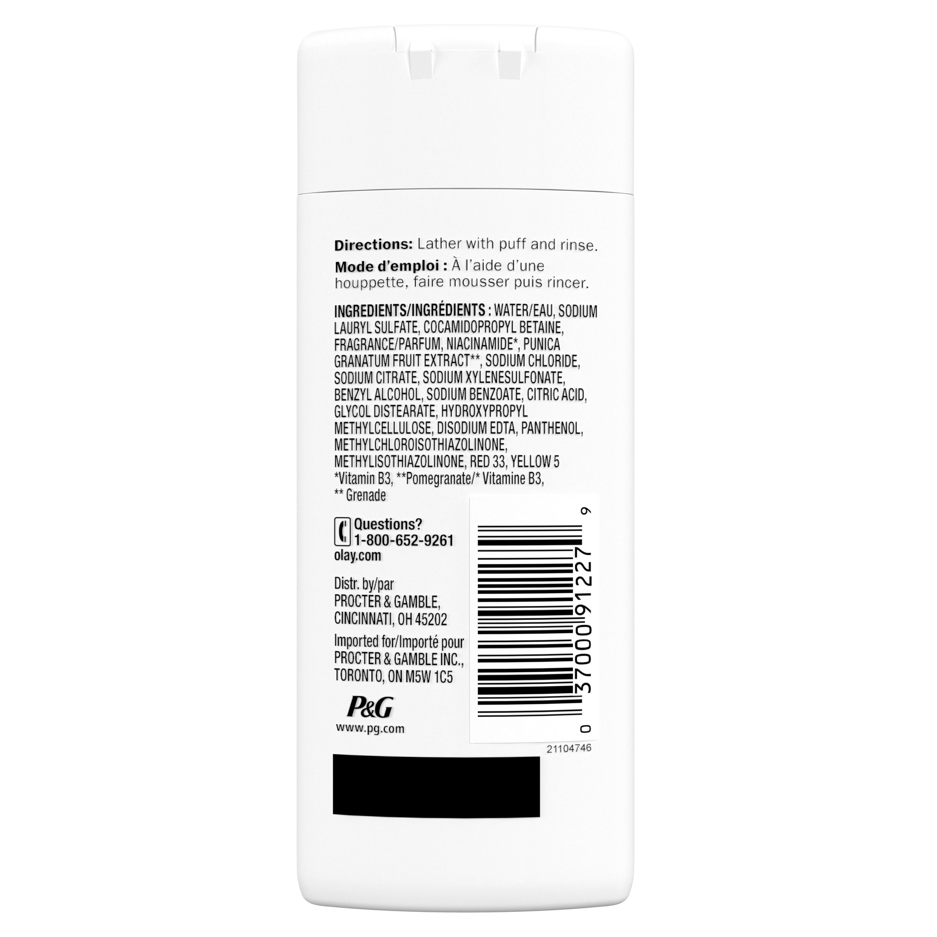 Olay Fresh Outlast Body Wash, Notes of White Strawberry & Mint, 89ML