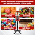 thumbnail image 6 of Vintage Gumball Machine with Stand, Coin Operated Candy Dispenser for 0.7" Gumballs, Red, 18" x 18" x 38", 6 of 9