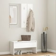 thumbnail image 1 of vidaXL Hallway Furniture Set White Engineered Wood, 1 of 5