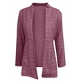 thumbnail image 4 of felwors Women’s Open Front Herringbone Blazer-Business Casual Long Sleeve Work Jacket with Full Lining and Padded Shoulders Red, XXL, 4 of 7
