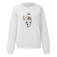 thumbnail image 5 of Sixuan Halloween Sweatshirt, Long Sleeve Shirts for Women Fall Fashion 2024 Hoodies, Women'S Pullovers Fun Graphic Print Round Neck Sweatshirt Tops, 5 of 6