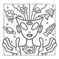 thumbnail image 3 of Libro para colorear de la serie Coco con tema de magia espeluznante para adolescentes, 3 of 3