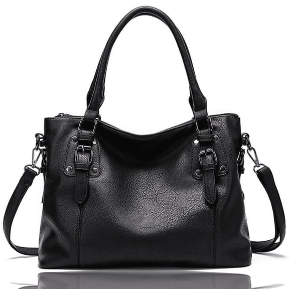 Satchel Handbag for Women with Shoulder Strap Medium Top Handle Purse Crossbody Bag Soft Leather Work Tote