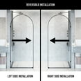 thumbnail image 3 of VIGO Arden 34 in. W x 78 in. H Framed Fixed Shower Screen Door in Matte Black with 3/8 in. (10mm) Clear Glass, 3 of 11