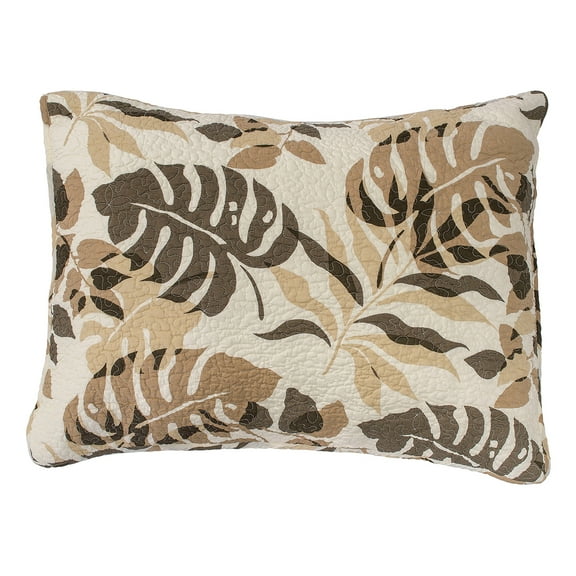 20" x 26" Silhouette Palm Beach Cotton Standard Sham - Machine Washable