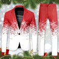 thumbnail image 2 of ANINEO Men Christmas Full Print Suit And Pants Sets Stylish Male Outfits Sets, 2 of 6