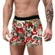 thumbnail image 5 of Calzoncillos bóxer cómodos para hombre, transpirables, con estampado digital navideño Pompotops qyievc3764, 5 of 7