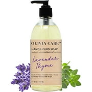 Antibacterial Hand Soap By Olivia Care ? Infused with Sage & Tea Tree Oil & Lavender Thyme Fragrance, Cleansing, Germ-Fighting, Moisturizing Hand Wash for Kitchen & Bathroom - Gentle, Mild ? 14 FL OZ