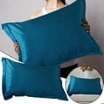 thumbnail image 2 of Clearance! Solid Color Faux Silk Pillowcase Silk No Zipper Envelope Pillow Pillow Cover, 2 of 7