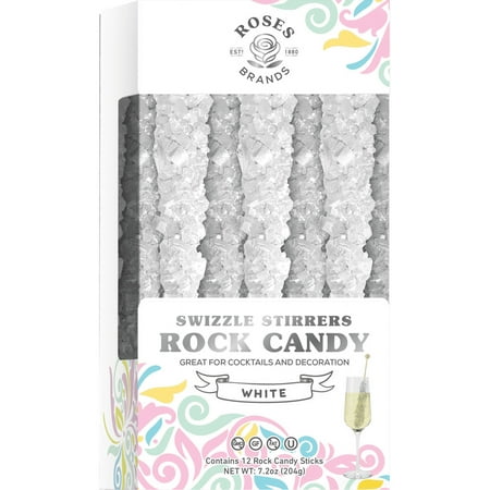 Richardson White Rock Candy Swizzle Sticks 12 piece box