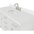 thumbnail image 3 of Ariel H055SWQOVOWHT Bristol 55" Free Standing Single Oval Basin Vanity Set - White, 3 of 7