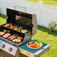thumbnail image 5 of BBQ Spatula and Utensil Holder with Drip Pad,Silicone Grill Mat Compatible with Griddle,Silicone Grill Mat for Utensils,Heat Resistant Non-Slip Griddle Tools Mat for Outdoor Kitchen Counter,Green, 5 of 7