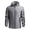 Gray, variant on DeHolifer Outdoor Coat for Men Plus Size Waterproof Windproof Long Sleeve Sports Hooded Casual Jacket Black 5XL