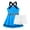 Blue, variant on DPOIS Kids Girls Athletic 2 Pcs A-Line Dress with Shorts Set Tennis Golf Sport Dress Outfits