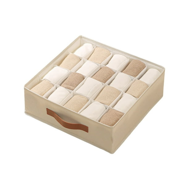Fiudx Caja de Almacenamiento Plegable, Organizador de Tela de Gran Capacidad, Diseño de Compartimentos Versátil, Solución para Ahorrar Espacio En El Armario, Uso Doméstico, Orden Eficiente, Larga Dur