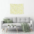 thumbnail image 5 of Kdxio Yellow Lemon Leaves Wall Hanging Tapestries Banner For Bedroom College Dorm Home Living Room Party Decor 29X37 In, 5 of 8