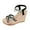 Black, variant on Women'S Platform Wedge Sandals with Braided Jute Rope Elastic Strap Boho Style High Heel Flower Open Toe Ankle Strap Black 40