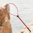 thumbnail image 1 of pitrice Filet de Pêche Aluminium Télescopique Extensible Pliant Étangs Carpe Poignée Maille Nouée Rouge, 1 of 9