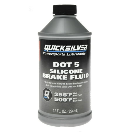 Quicksilver 8M0128419 DOT 5 Brake Fluid, 12 oz., Gray