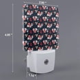 thumbnail image 2 of Pofeuu Rose Flowers Print Night Lights Plug into Wall with Dusk-to-Dawn Light Sensor, LED Nightlight for Bathroom, Adult, Hallway-US, 2 of 7