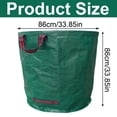 thumbnail image 3 of Heavy Duty Reusable Garden Bags 132 Gallon Pp Yard Waste Sacks with Handles, Foldable Outdoor Debris Bags for Leaves & Clippings, Garden Garbage Bag *1, 3 of 6