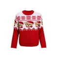 thumbnail image 3 of Gustave Christmas Sweater for Men Women Xmas Ugly Holiday Sweaters Long Sleeve Knitted Sweatshirt Couple Matching Funny Bear Printed Crewneck Pullover Tops, 3 of 9