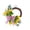 Yellow-YE Home Decor, variant on JJV Spring Artificial Tulip Wreath for Front Door, Half Moon Tulip Spring Wreath with Green Leaves and Burlap Bow, Spring Door Wreath for Wedding Housewarming Gift Rustic Farmhouse Porch Decor